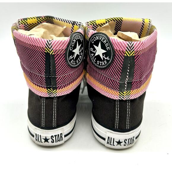 Converse Chuck Taylor All Star Women's 7.5 Layer Up Plaid Hi Top 517442 GUC - Picture 9 of 16